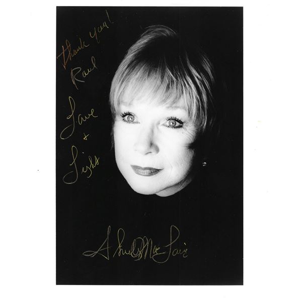 Shirley MacLaine signed photo