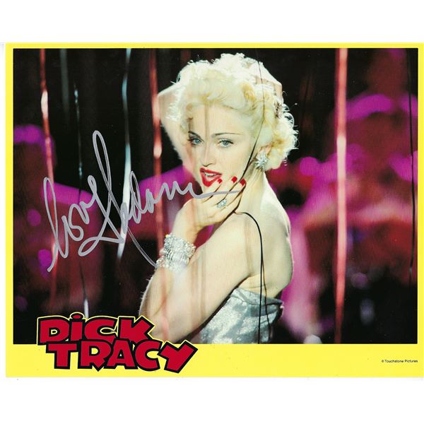 Dick Tracy Madonna signed movie photo