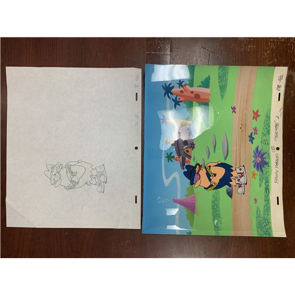 Flintstones Fruity Pebbles original art work and cel