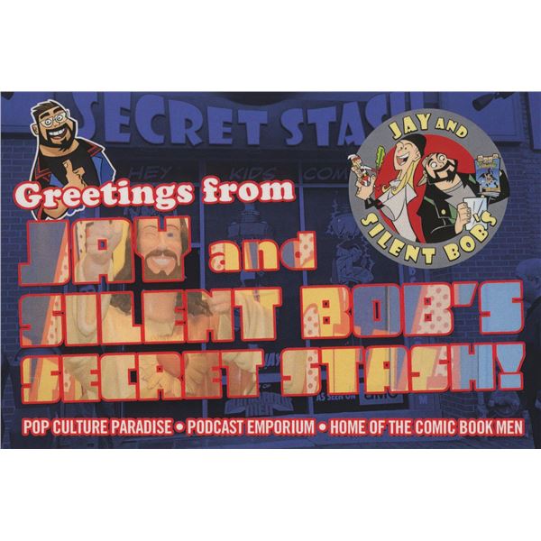 Jay and Silent Bob's Secret Stash signed post card