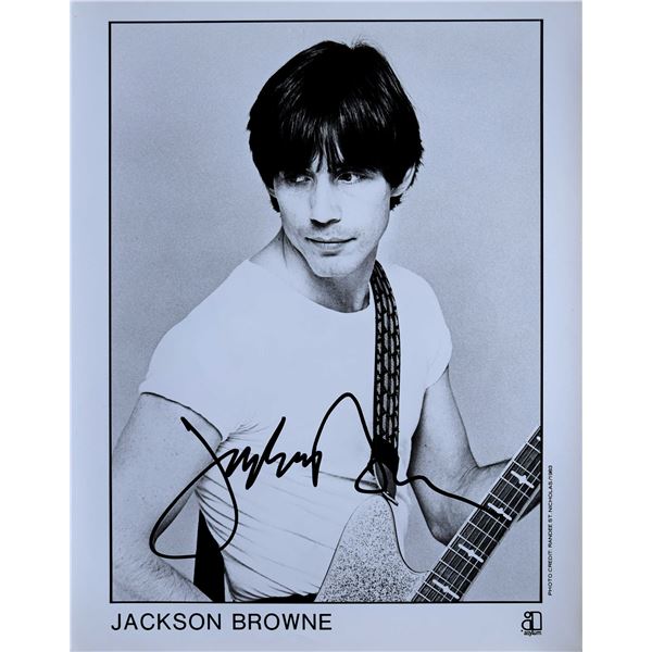 Jackson Browne signed photo