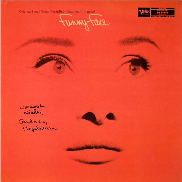 Audrey Hepburn Fred Astaire signed Funny Face soundtrack