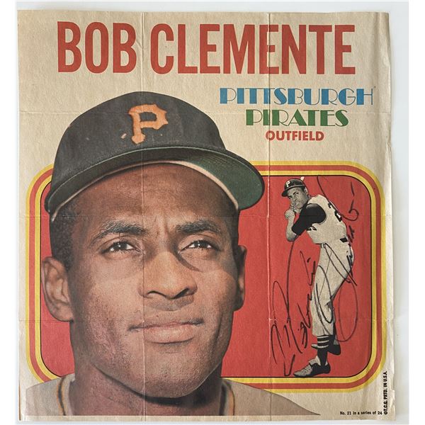 Pittsburgh Pirates Roberto Clemente signed print