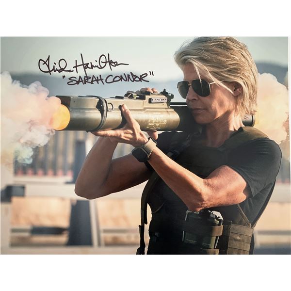 Linda Hamilton Signed Terminator Photo