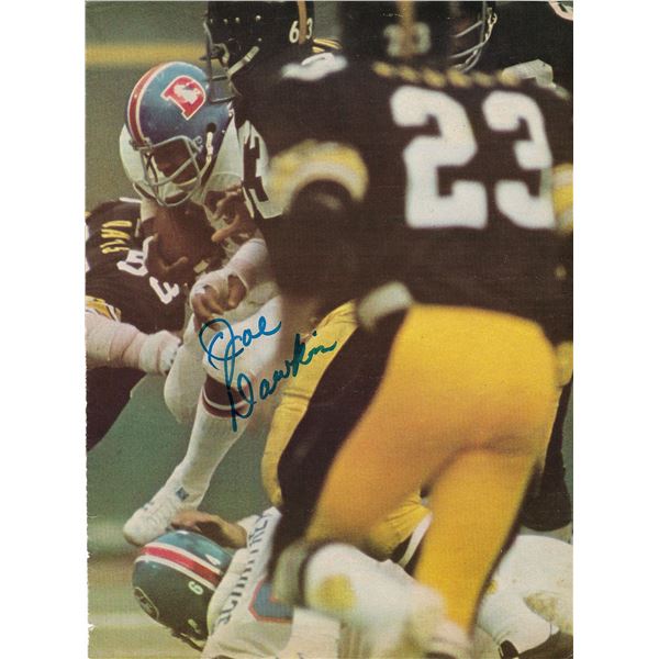 Joe Dawkins signed magazine photo