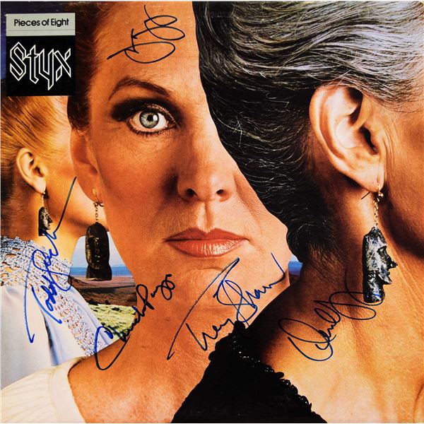 Styx signed Pieces Of Eight album