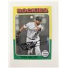 Image 1 : Todd Helton Rockies signed baseball trading card
