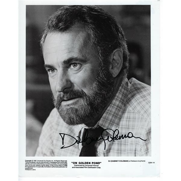 On Golden Pond Dabney Coleman signed movie photo