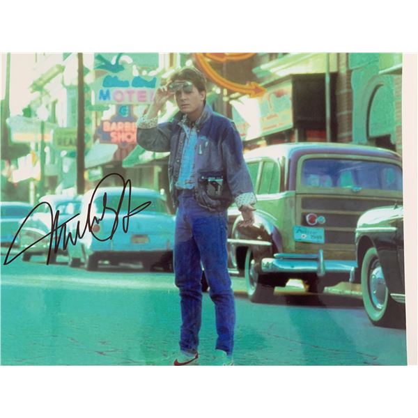 Michael J. Fox Back To The Future Signed Photo