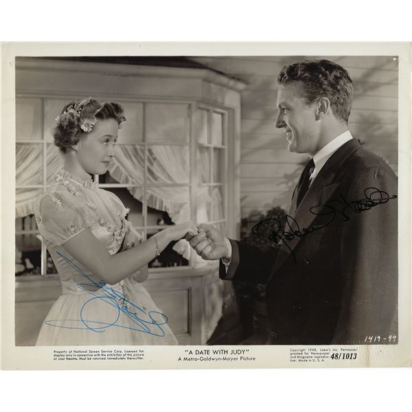 Jane Powell and Robert Stack Signed Photo