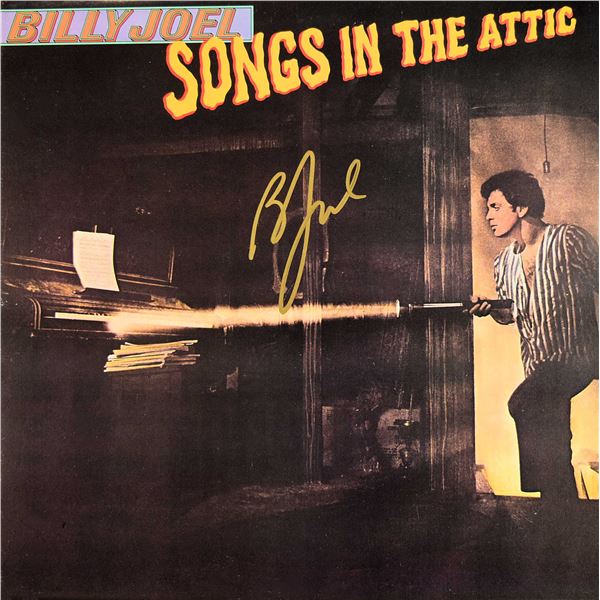 Billy Joel signed Songs In The Attic album