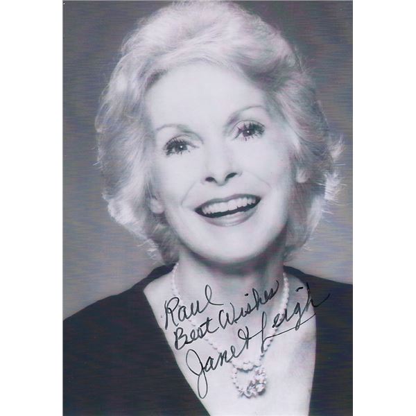 Psycho Janet Leigh signed photo