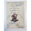 Image 1 : Clarence Nash Pinocchio cast signed book page