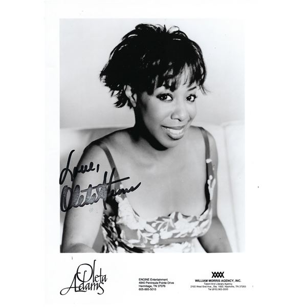 Oleta Adams signed photo