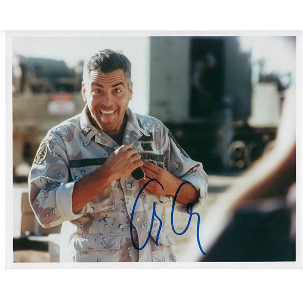 George Clooney signed photo