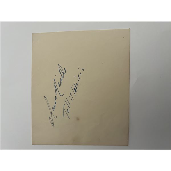 Aaron Neville original signature