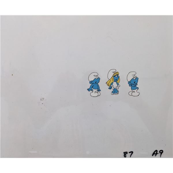 The Smurfs Original Animation Cel