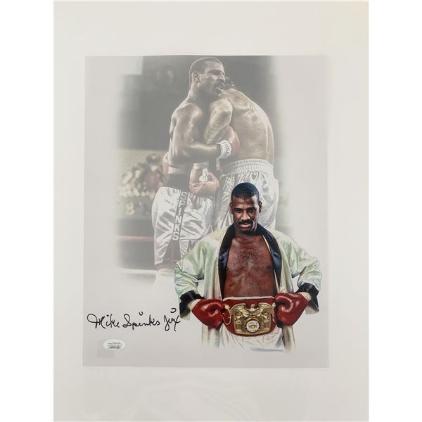 Michael Spinks signed photo