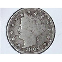 1904 Liberty "V" Nickel (Full Liberty)