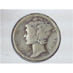 1935 Mercury Dime