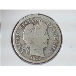 1913 Barber Dime