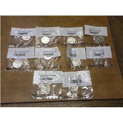 10 Assorted State Quarters UNC (All D's)