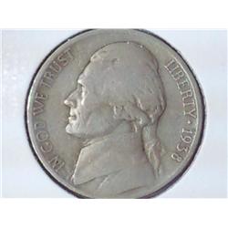 1938-D Jefferson Nickel