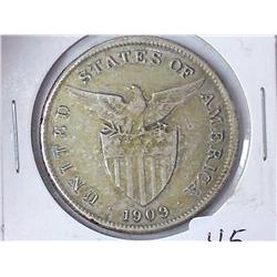 1909-S US/Philippines Silver Peso