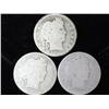 Image 1 : 3 Assorted Barber Quarters