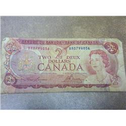 1974 Canada Two Dollar Note