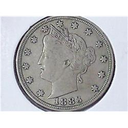 1883 No Cents Liberty "V" Nickel (Full Liberty)