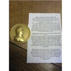 Large Bronzed Copper Major Gen. Peter Porter Medal