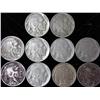 Image 1 : 10 Assorted 1930's Buffalo Nickels