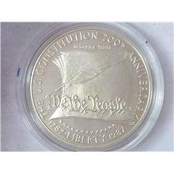 1987-S US Constitution Bicentennial Silver $ (PF)