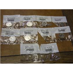 10 Assorted State Quarters UNC (All "P's")