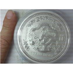 2000 Australia $10 Proof Coin (10 OZ. .999 Silver)