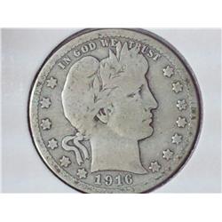 1916-D Barber Quarter
