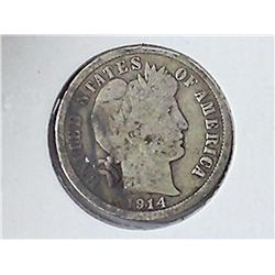 1914-D Barber Dime