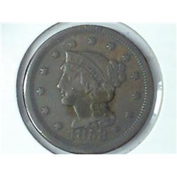 1853 US Large Cent (VF)