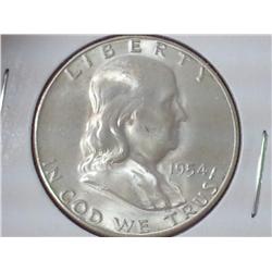 1954-S Franklin Half Dollar (UNC)