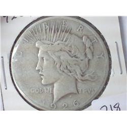 1926-S Peace Silver Dollar