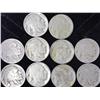 Image 1 : 10 Assorted 1920's Buffalo Nickels