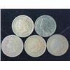 Image 1 : 5 Assorted 1880's Indian Head Cents