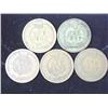 Image 2 : 5 Assorted 1880's Indian Head Cents
