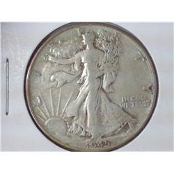 1945 Walking Liberty Half Dollar