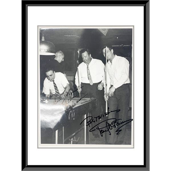 The Hustler Paul Newman, Jackie Gleason signed movie photo