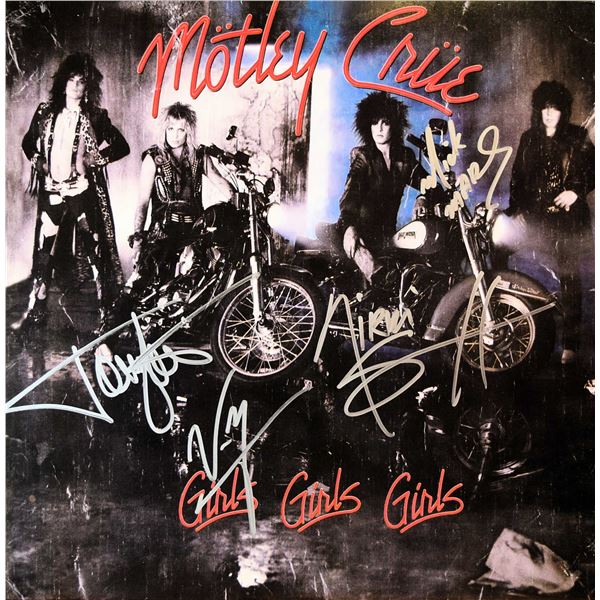 Motley Crue signed Girls, Girls, Girls album