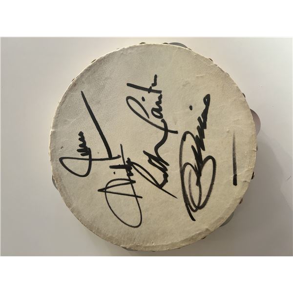 Pointer Sisters signed tambourine