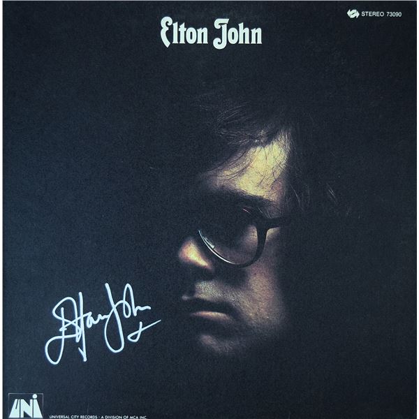 Elton John signed debut album