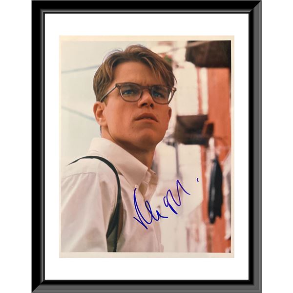 Matt Damon Signed Photo